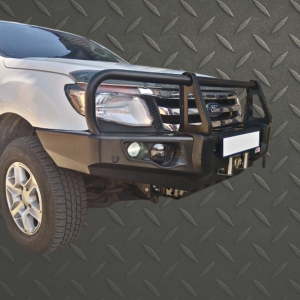 RANGER T6 2012-2015: POST TYPE FRONT BUMPER REPLACEMENT BULLBAR
